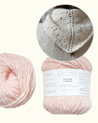 Beach Day Shawl | fluffy light summer shawl from Le Coton & Alpaca by Biches & Bûches