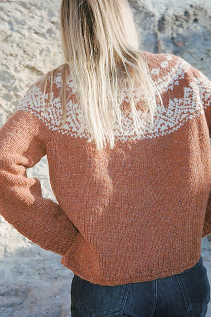 Maglione n. 89 | motivo classico e raffinato in lana di agnello Le Lambswool di Biches & Bûches