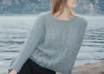 Celia Blouse | casual summer sweater made from Le Petit Organic Cotton by Biches & Bûches