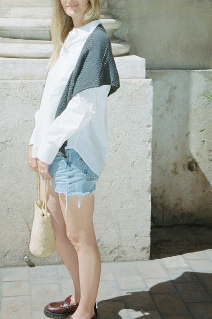 Olivia Shawl | Basic summer shawl made from Le Petit Organic Cotton by Biches & Bûches