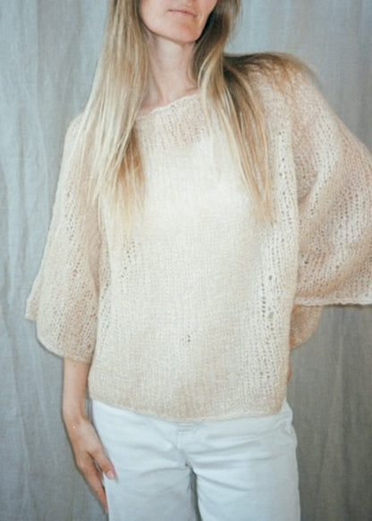 Agnes-sweater | sart oversizebluse i Le Gros Silk & Mohair fra Biches & Bûches