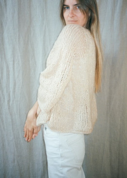 Agnes-sweater | sart oversizebluse i Le Gros Silk & Mohair fra Biches & Bûches