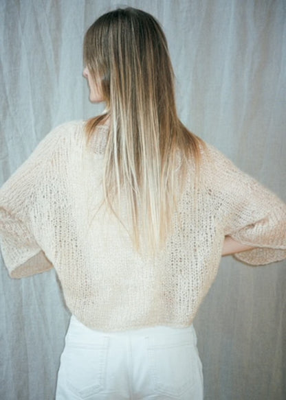Agnes-sweater | sart oversizebluse i Le Gros Silk & Mohair fra Biches & Bûches