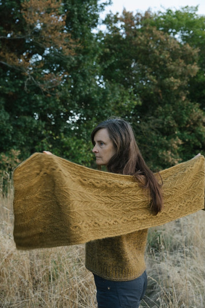Havu Shawl | florales Muster aus Le Gros Silk & Mohair von Biches & Bûches