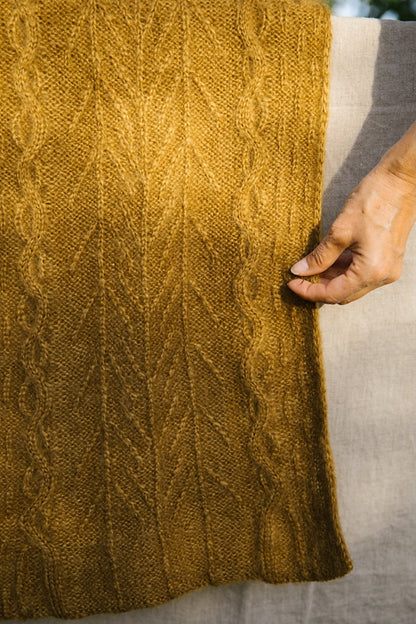 Havu Shawl | florales Muster aus Le Gros Silk & Mohair von Biches & Bûches