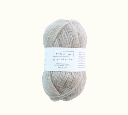 Biches & Bûches Le Gros Silk & Mohair Farbe grey beige