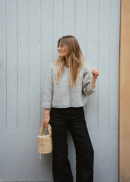 River Jumper Lambswool Edition | fine pattern and boxy fit by Biches & Bûches