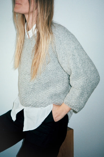 River Jumper Lambswool Edition | fine pattern and boxy fit by Biches & Bûches