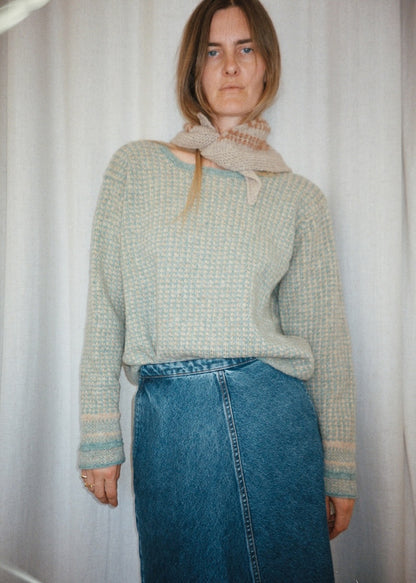 Seaside Shawl | burvīga šalle no Le Lambswool un Le Gros Silk & Mohair dzijas, ko ražo Biches & Bûches