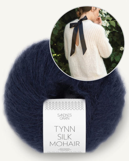 Big Bow Sweater | verführerisch zarter Pullover aus Tynn Silk Mohair von Sandnes Garn