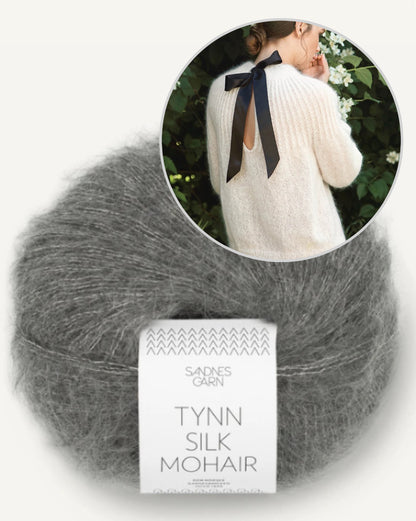 Big Bow Sweater | verführerisch zarter Pullover aus Tynn Silk Mohair von Sandnes Garn