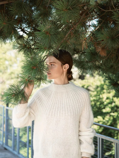 Big Bow Sweater | verführerisch zarter Pullover aus Tynn Silk Mohair von Sandnes Garn