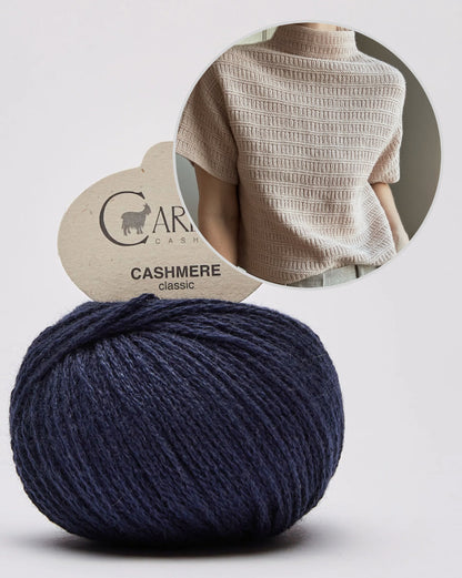 Chemisier n° 3 | Motif texturé en Classic Cashmere de Cardiff – une douceur de rêve