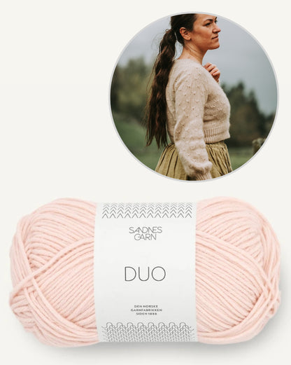 Meadowflower Cardigan - Sandnes Edition | light and summery made from Duo by Sandnes Garn
