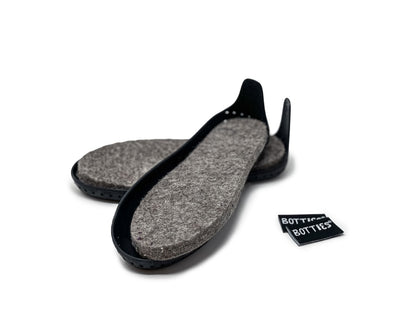 Filzeinlegesohlen für selbstgemachte Schuhe