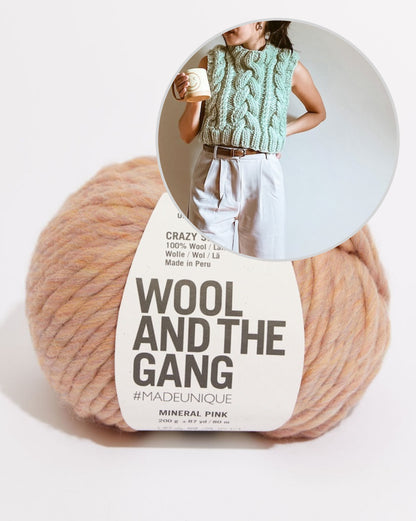 Braidy Vest | feminine vest with cable pattern from Crazy Sexy Wool