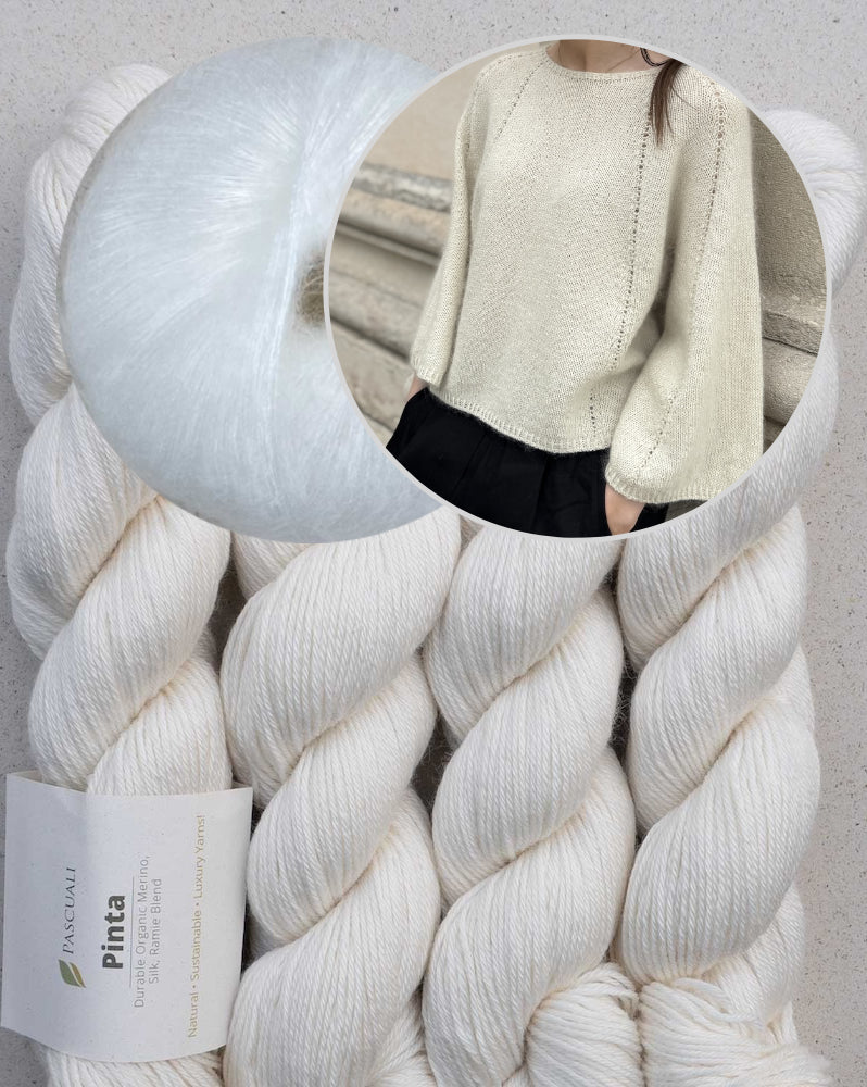 Breath Blouse | zarte A-Linien aus Pinta und Mohair Bliss von Pascuali