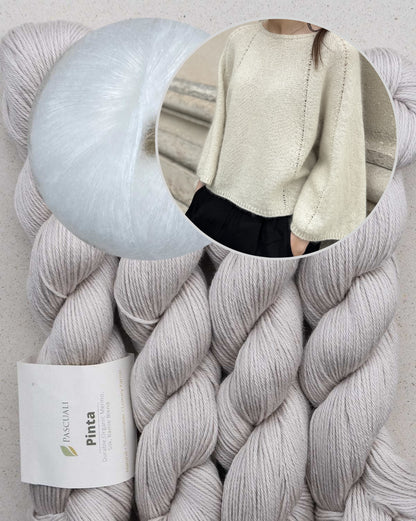 Breath Blouse | zarte A-Linien aus Pinta und Mohair Bliss von Pascuali