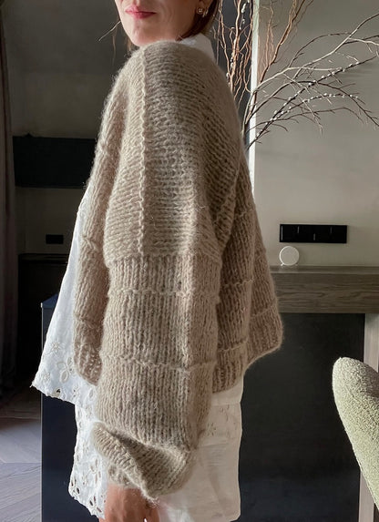 Chunkline Vest | oversize Jacke aus Ecopuno Chunky und Setasuri von Lana Grossa