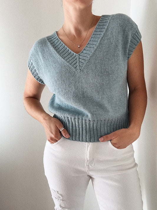 Suri Shirt V-Neck | doppelter V-Ausschnitt mit Puno von Pascuali