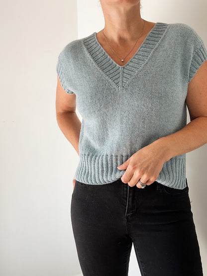 Suri Shirt V-Neck | doppelter V-Ausschnitt mit Puno von Pascuali