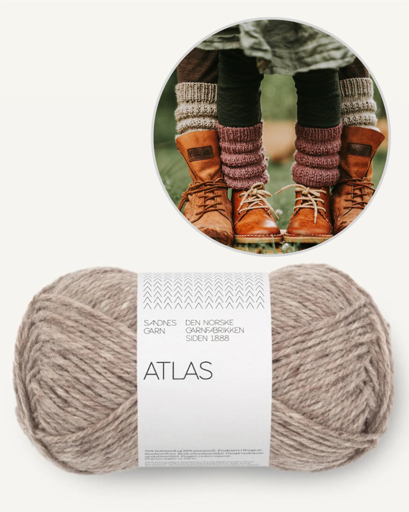 Calluna Socks | simple leg warmers from Atlas by Sandnes Garn
