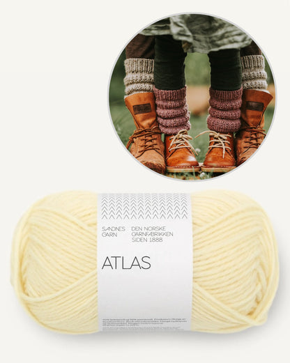 Calluna Socks | simple leg warmers from Atlas by Sandnes Garn