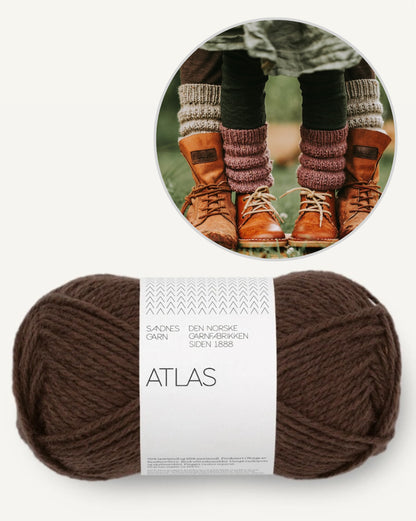 Calluna Socks | simple leg warmers from Atlas by Sandnes Garn