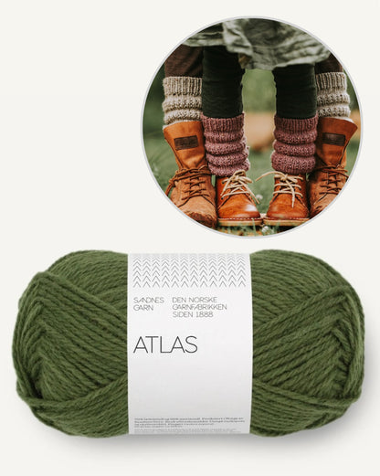 Calluna Socks | simple leg warmers from Atlas by Sandnes Garn
