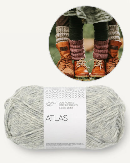 Calluna Socks | simple leg warmers from Atlas by Sandnes Garn