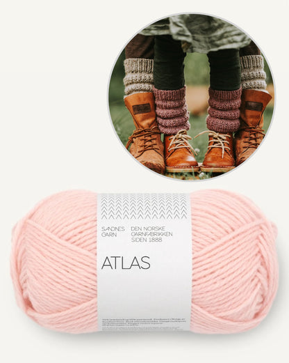Calluna Socks | simple leg warmers from Atlas by Sandnes Garn