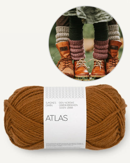 Calluna Socks | simple leg warmers from Atlas by Sandnes Garn