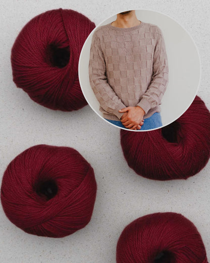 Camilo Pullover | fint skakternet mønster i Cumbria fra Pascuali