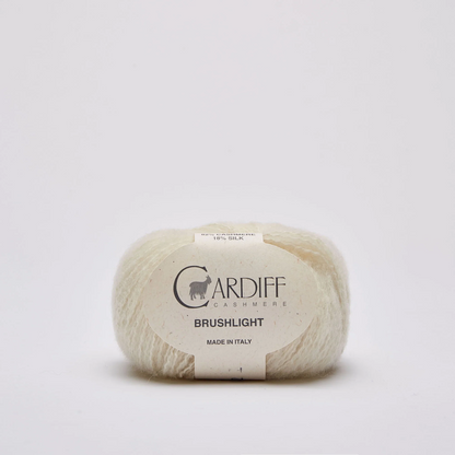 Cardiff Cashmere Brushlight Farbe white 101