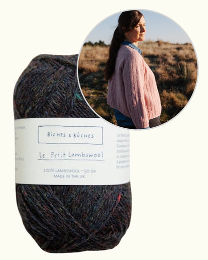 Cardigan No. 11 | Streifenjacke zum Wenden aus Le Petit Lambswool von Biches & Bûches