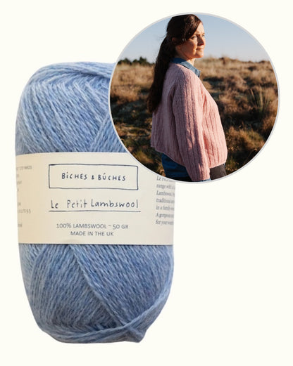 Cardigan No. 11 | Streifenjacke zum Wenden aus Le Petit Lambswool von Biches & Bûches