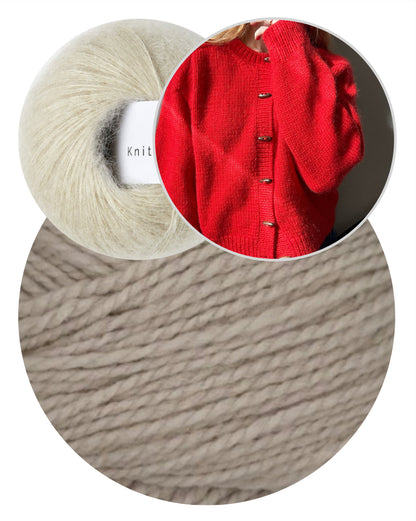 Cardigan No. 9 | classic and everyday wear made from Woolia and Soft Silk Mohair