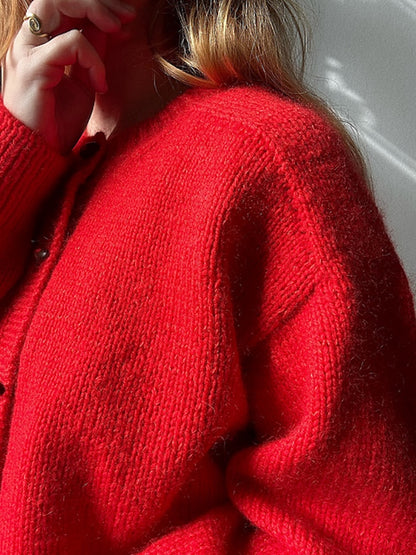 Cardigan No. 9 | classic and everyday wear made from Woolia and Soft Silk Mohair