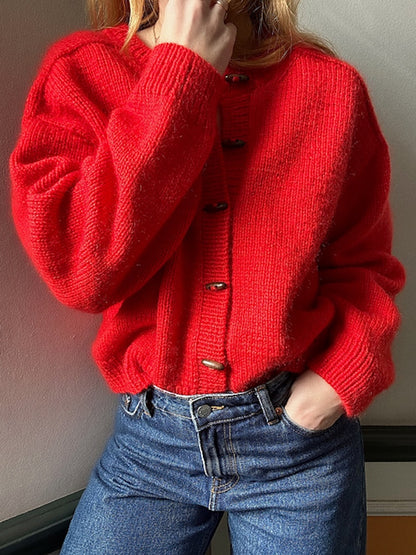 Cardigan No. 9 | classic and everyday wear made from Woolia and Soft Silk Mohair