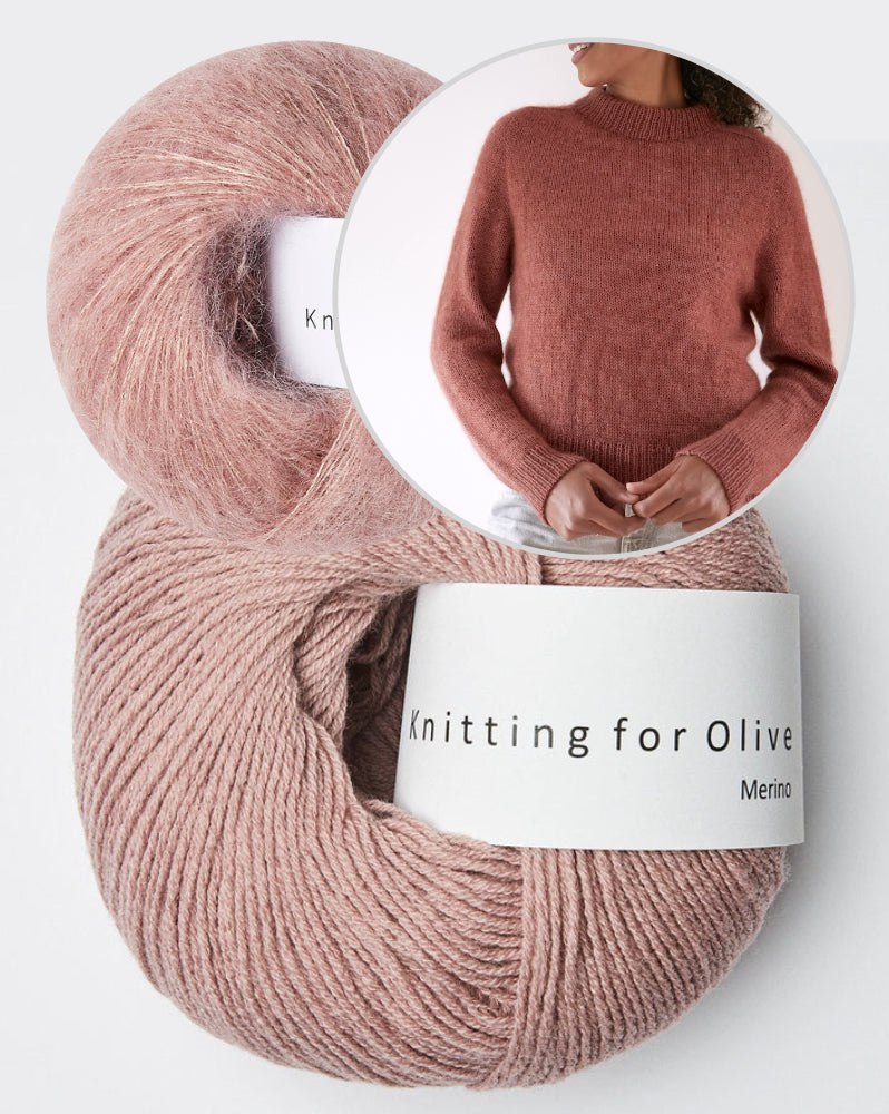 Carlie Sweater | lässig elegant aus Merino und Soft Silk Mohair von Knitting for Olive