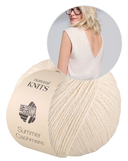 Càs Shirt | afslappet V-udskæring af Summer Cashmere fra Lana Grossa