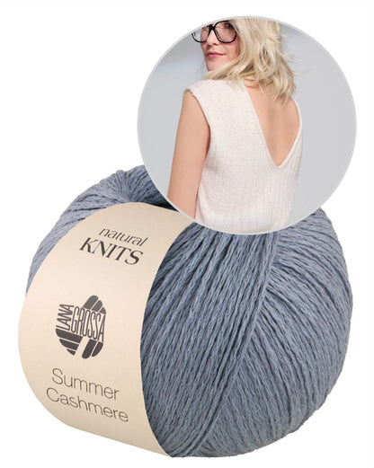Càs Shirt | afslappet V-udskæring af Summer Cashmere fra Lana Grossa