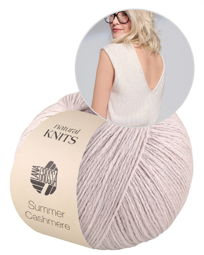 Càs Shirt | afslappet V-udskæring af Summer Cashmere fra Lana Grossa