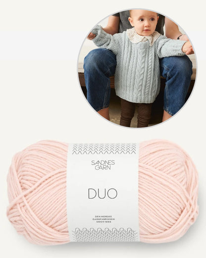 Sandnes Kollektion 2505 Sommerbaby Caspian Sweater Baby mit Duo von Sandnes Garn 10