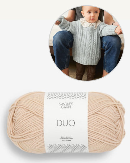 Sandnes Kollektion 2505 Sommerbaby Caspian Sweater Baby mit Duo von Sandnes Garn 9