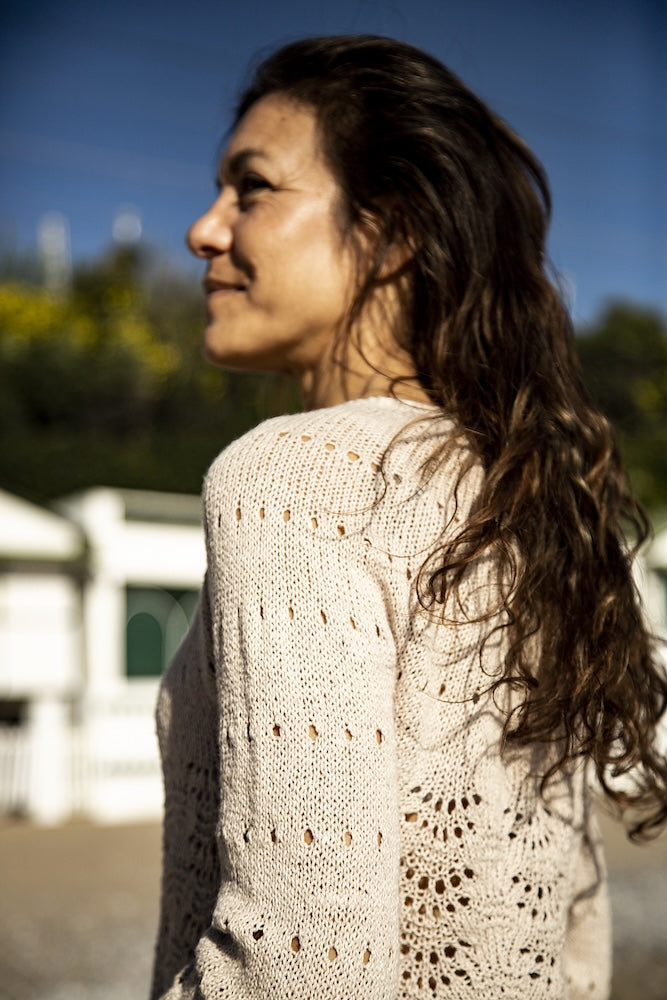 Lovely Sweater | fine shell pattern made from Nepal by Pascuali