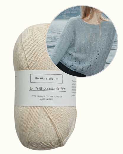 Celia Blouse | casual summer sweater made from Le Petit Organic Cotton by Biches & Bûches