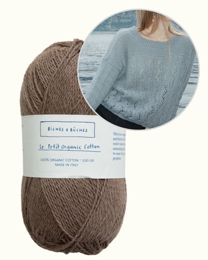Celia Blouse | casual summer sweater made from Le Petit Organic Cotton by Biches & Bûches