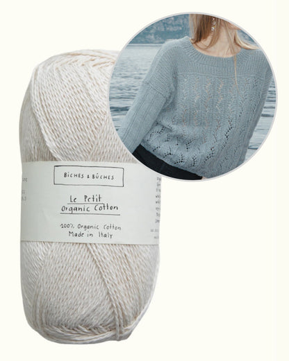 Celia Blouse | casual summer sweater made from Le Petit Organic Cotton by Biches & Bûches