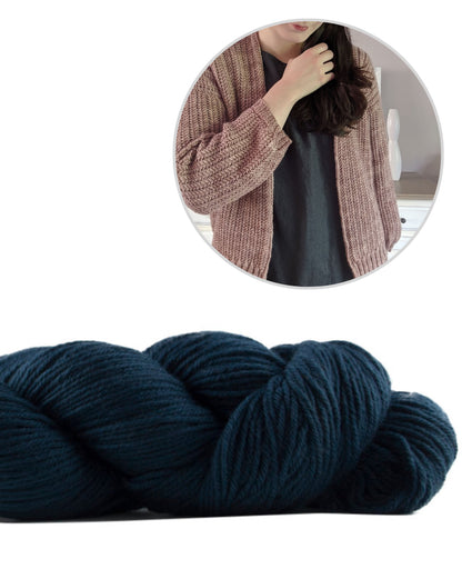 Cervion Cardigan | casual jacket made from Cheeky Merino Joy by Rosy Green Wool